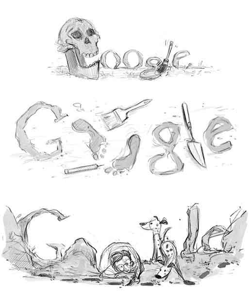 3 proyectos doodle Mary Leakey