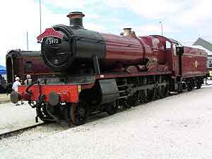 Locomotora utilizada como el Expreso de Hogwarts en las películas de Harry Potter.