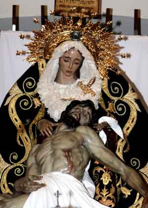 Paso de la Virgen de Las Angustias en La Línea de la Concepción