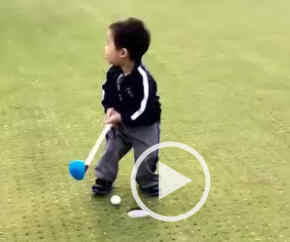 el golfista más pequeño del mundo
